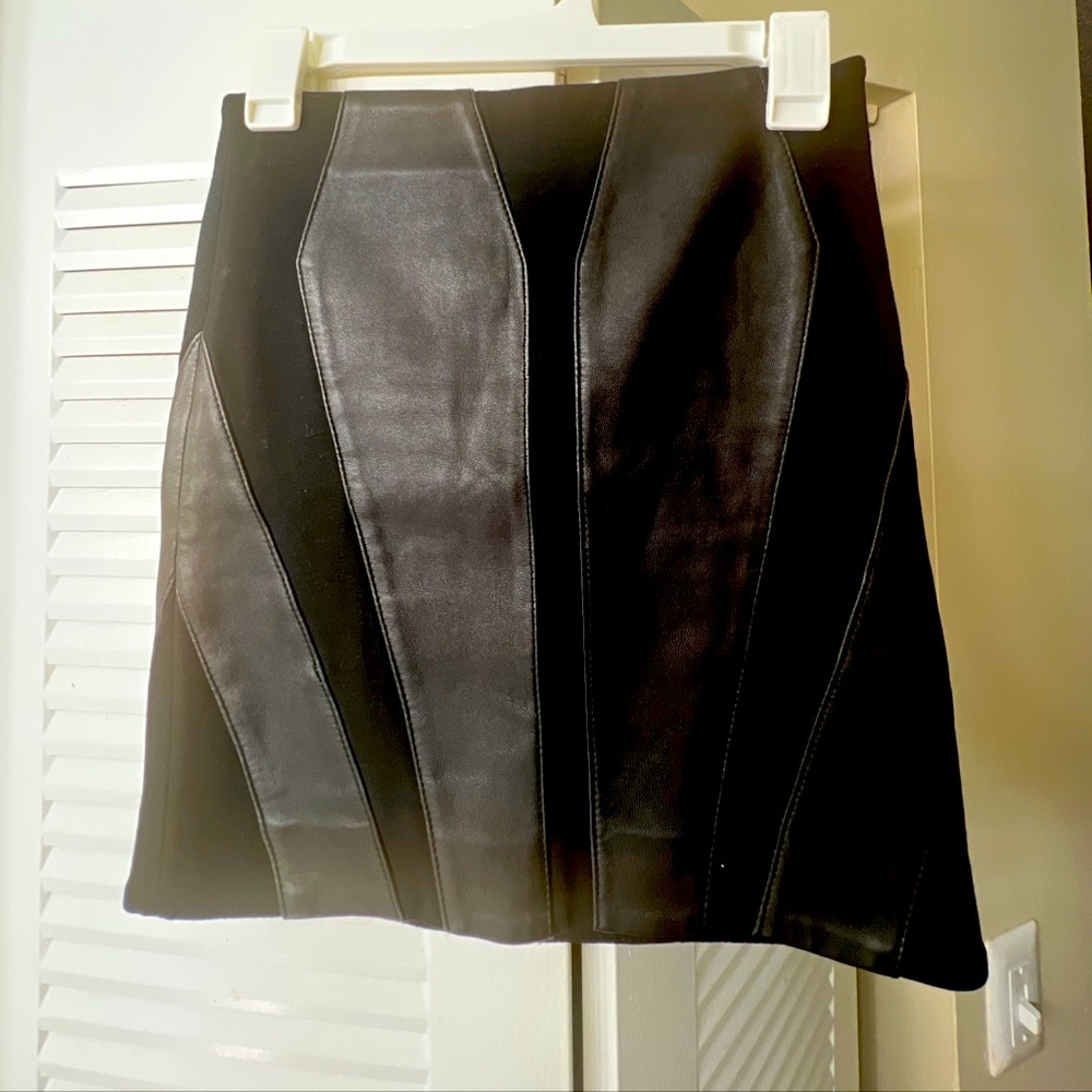 The Kooples leather mini skirt